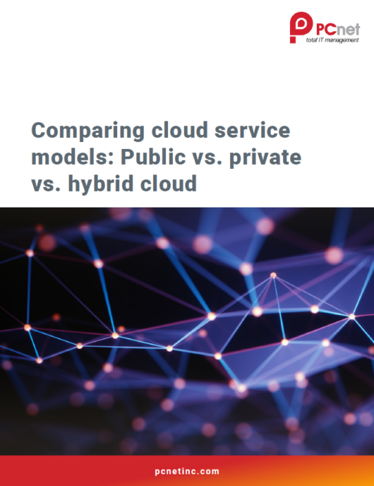 Comparing cloud service models: Public vs. private vs. hybrid cloud